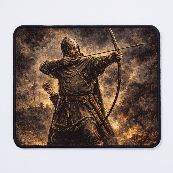 Item preview, English Longbowmen Medieval Archer Archery designed and sold by Retr0Tshirts.