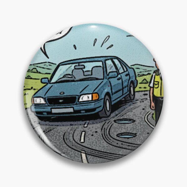 Item preview, Car v Pothole designed and sold by designbywhacky.