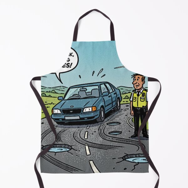 Item preview, Car v Pothole designed and sold by designbywhacky.