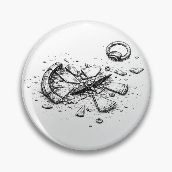 Item preview, Broken Compass Line Art designed and sold by Driftwood Collective.