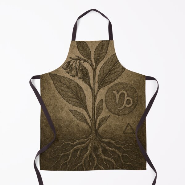 Item preview, Comfrey & Capricorn – Medieval Botanical Zodiac Print designed and sold by LuxuryApparels.