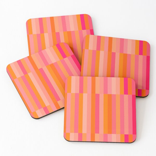 Item preview, Summer Pink and Orange, Block, Geometric, Stripes designed and sold by OneThreeSix.