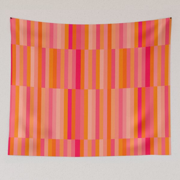 Item preview, Summer Pink and Orange, Block, Geometric, Stripes designed and sold by OneThreeSix.