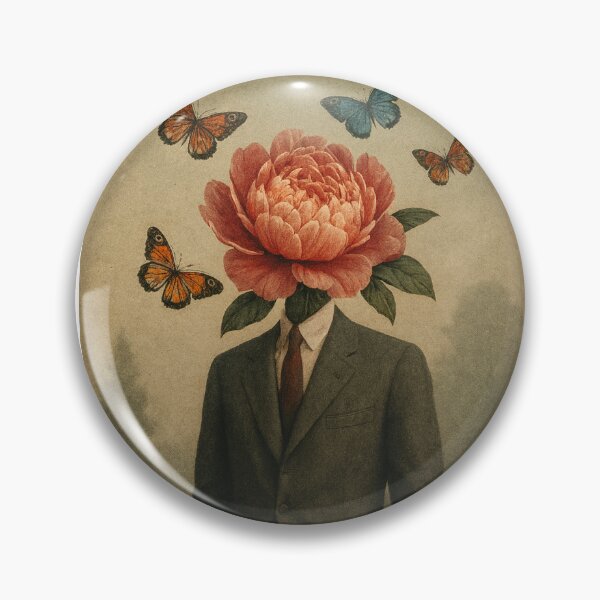 Item preview, Surreal Flower Head Print, Vintage Collage Art designed and sold by CosmicVintageTR.