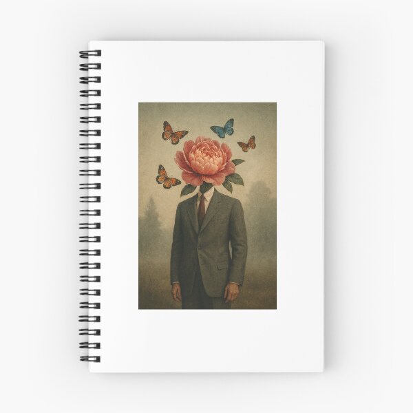 Item preview, Surreal Flower Head Print, Vintage Collage Art designed and sold by CosmicVintageTR.