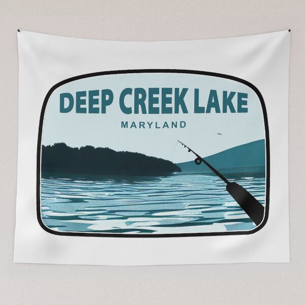 Item preview, Deep Creek Lake Maryland Fishing Rod designed and sold by Esskay Designs.