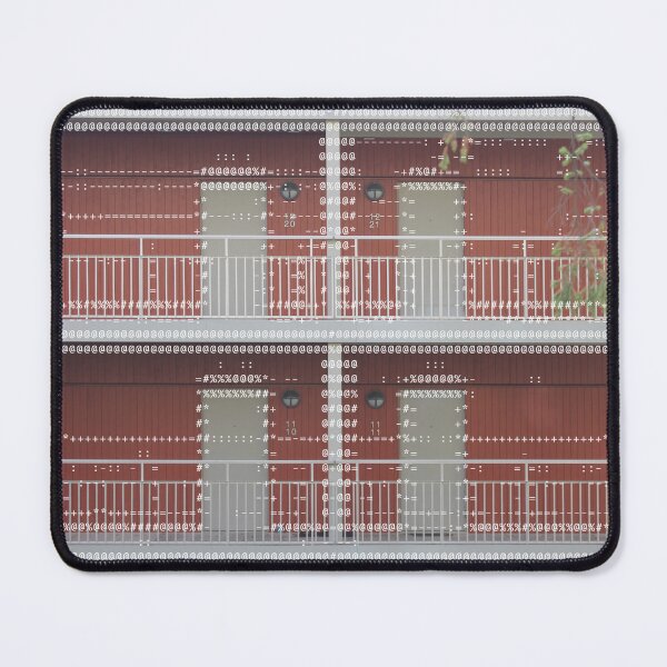 Item preview, Industrial ASCII Overlay: Modern Residential Facade designed and sold by REPTISLAV.
