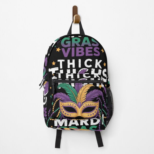 Item preview, Thick Thighs Mardi Gras Vibes Gym Fat Tuesday designed and sold by LittleBO5.