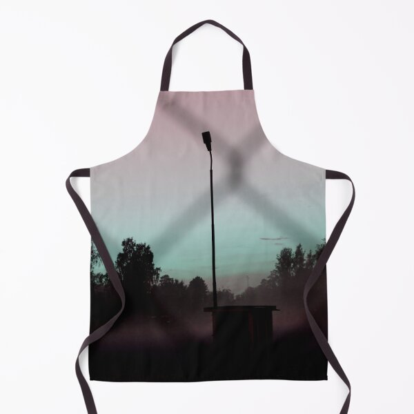 Item preview, Atmospheric Industrial Silhouette through Wire Fence designed and sold by REPTISLAV.