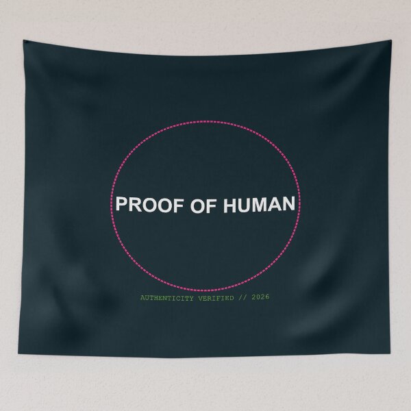 Item preview, Proof of Human - AI Era Verified Identity. designed and sold by Mikidesign1988.