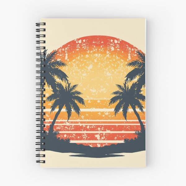 Item preview, Retro Tropical Sunset Palm Trees – Vintage Summer Beach Aesthetic designed and sold by DreamPixelPrint.