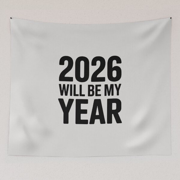 Item preview, 2026 Will Be My Year – Motivational Quote Typography Design designed and sold by ABLAT-CREATIONS.