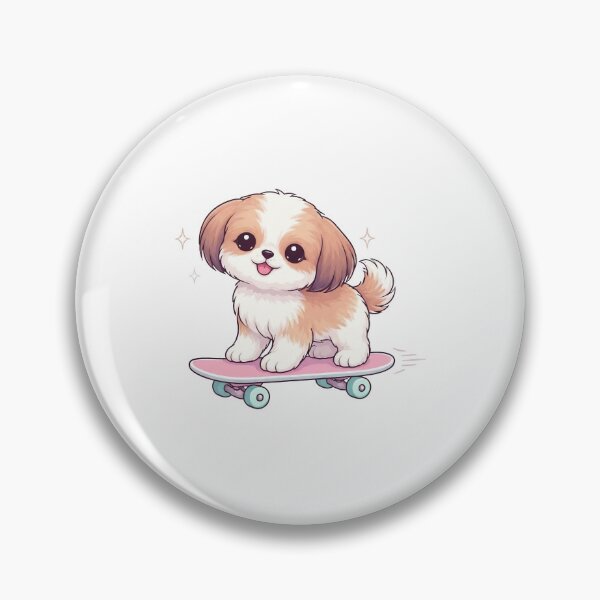Item preview, Shih Tzu Dog Skateboarding designed and sold by SparkleU.