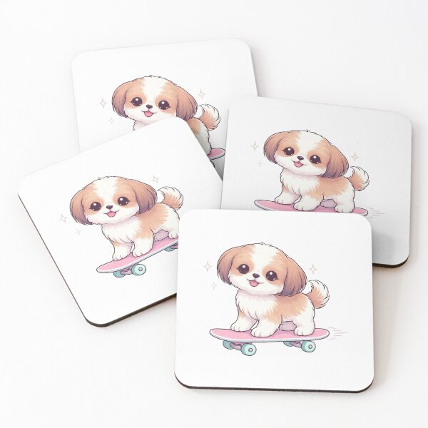 Item preview, Shih Tzu Dog Skateboarding designed and sold by SparkleU.