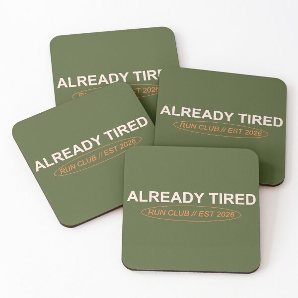 Item preview, Already Tired Run Club - Funny Relaxed Sports. designed and sold by Mikidesign1988.