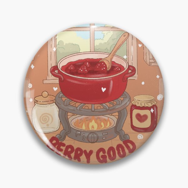 Item preview, Berry good strawberry jam sticker designed and sold by This4am.