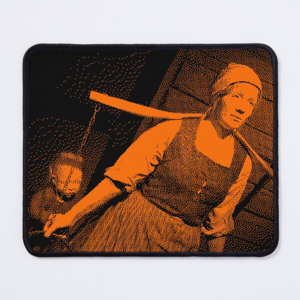 Item preview, Retro Dithered Historical Harvest Portrait designed and sold by REPTISLAV.