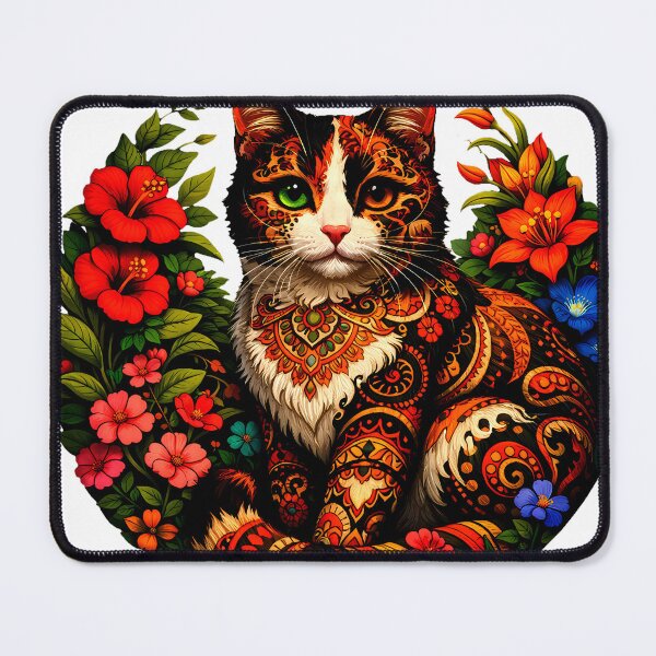 Item preview, Mystic Calico – Mandala Cat in Bloom designed and sold by meesub.