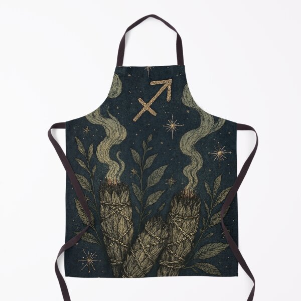 Item preview, Sagittarius Smoke Ritual – Arcane Botanical Zodiac Art designed and sold by LuxuryApparels.