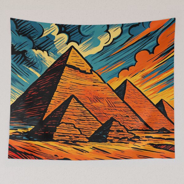 Item preview, Giza Pyramids | Comics stylCartoone -  designed and sold by ComicsFactory.