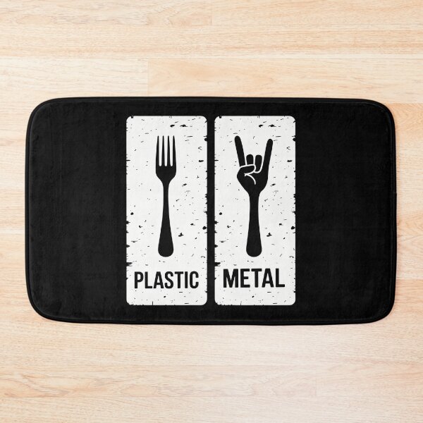 Item preview, Plastic and Metal Fork Heavy Metal Rock Joke Extreme Music designed and sold by LittleBO5.