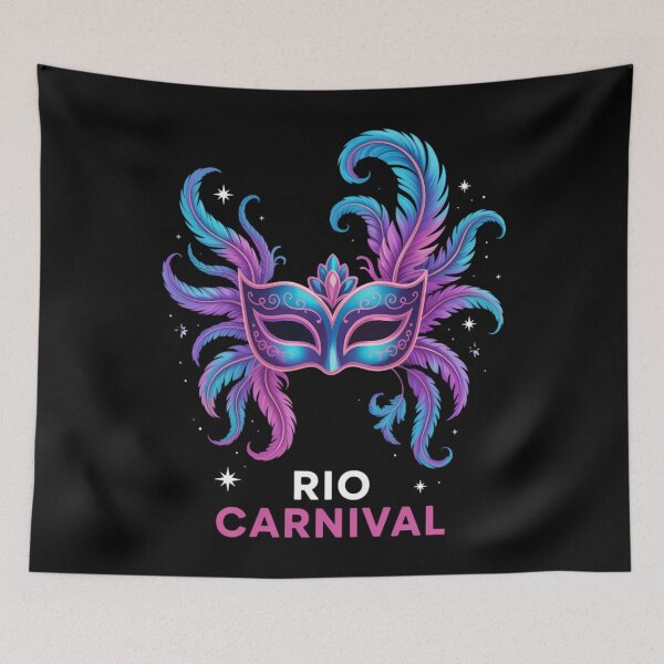 Item preview, Rio Carnival Mask Brazil Circus Rio de Janeiro Circus designed and sold by LittleBO5.
