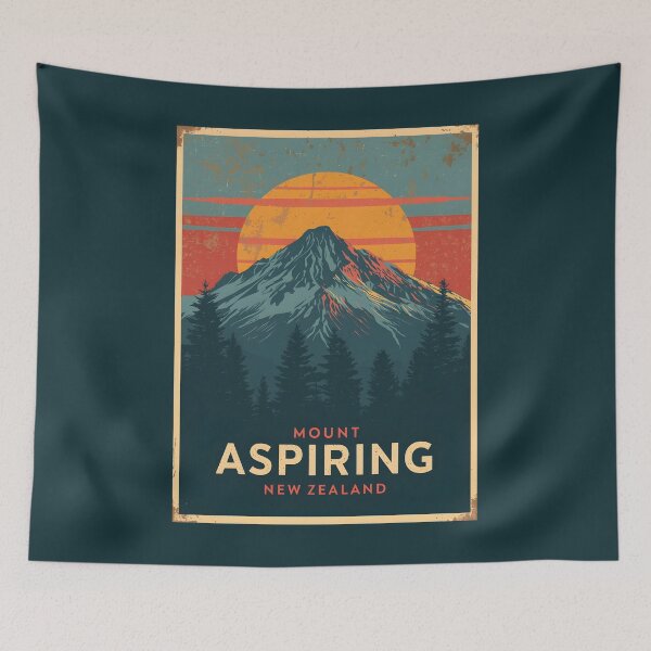 Item preview, Mount Aspiring National Park - New Zealand designed and sold by GoodOldVintage.