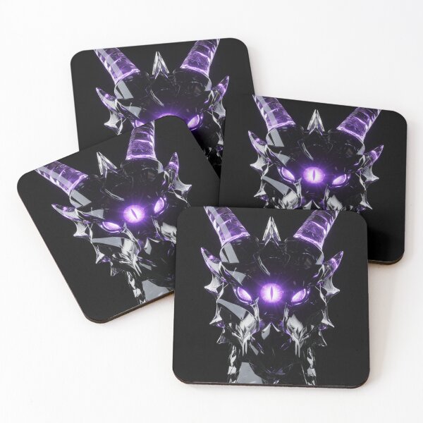 Item preview, Mystic Obsidian Dragon With Glowing Purple Eyes designed and sold by DesignsbyAnsari.