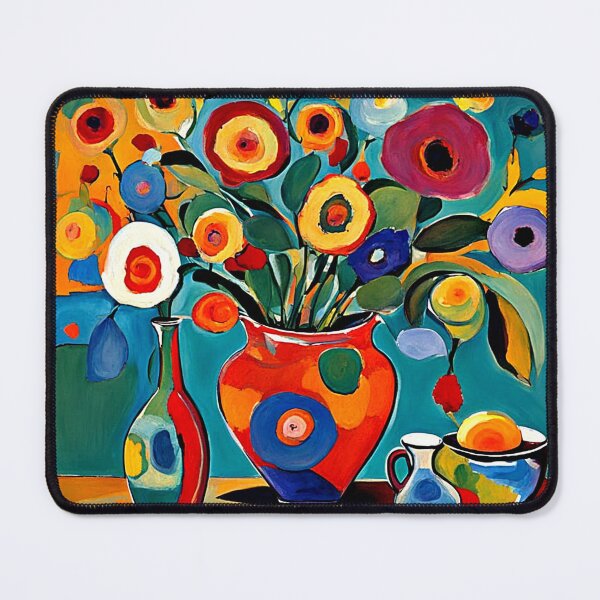 Item preview, Vase of abstract flowers designed and sold by George Hutton Hunter.