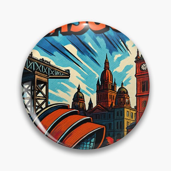 Item preview, Glasgow, city | Comics stylCartoone -  designed and sold by ComicsFactory.