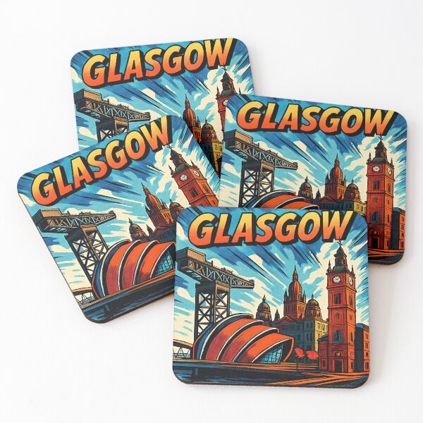 Item preview, Glasgow, city | Comics stylCartoone -  designed and sold by ComicsFactory.