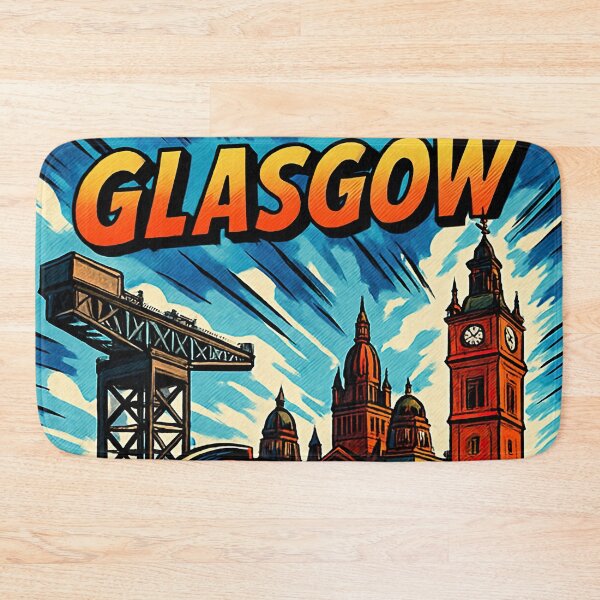 Item preview, Glasgow, city | Comics stylCartoone -  designed and sold by ComicsFactory.