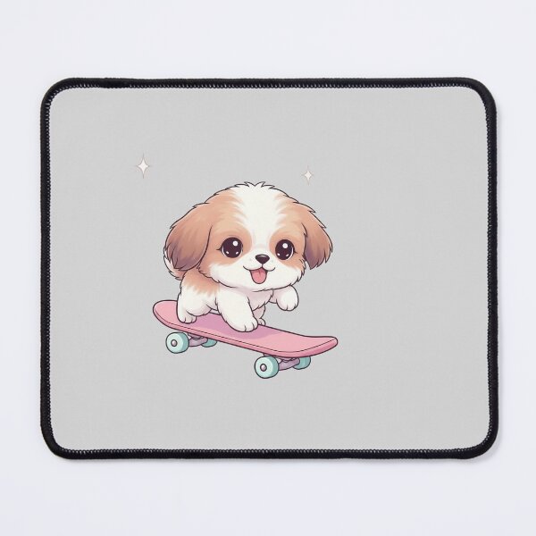 Item preview, Cute Shih Tzu Skateboarding designed and sold by SparkleU.