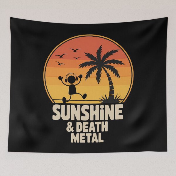 Item preview, Sunshine & Death Metal for Metalhead Heavy Metal designed and sold by LittleBO5.