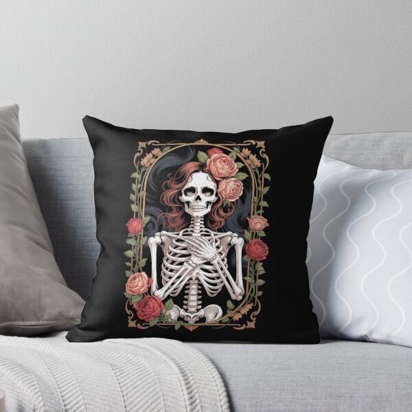 Item preview, Tarot Card Goth Skeleton Occult Gothic Floral designed and sold by LittleBO5.