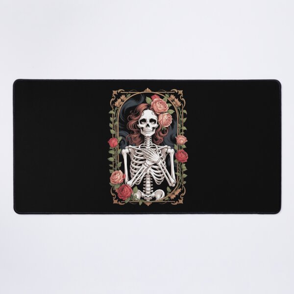 Item preview, Tarot Card Goth Skeleton Occult Gothic Floral designed and sold by LittleBO5.