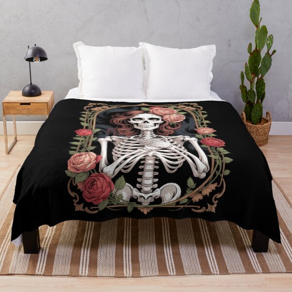 Item preview, Tarot Card Goth Skeleton Occult Gothic Floral designed and sold by LittleBO5.