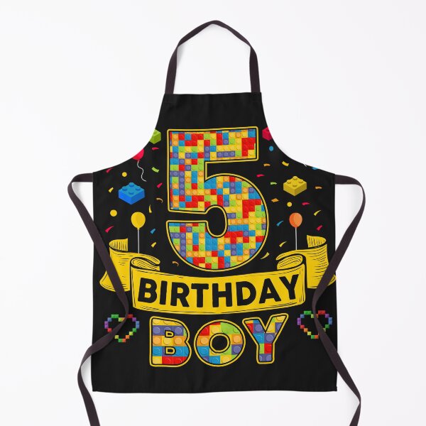 Item preview, 5th Birthday Boy Shirt - Colorful Building Blocks Birthday T-Shirt | Birthday Number Series designed and sold by GreatLion1017.