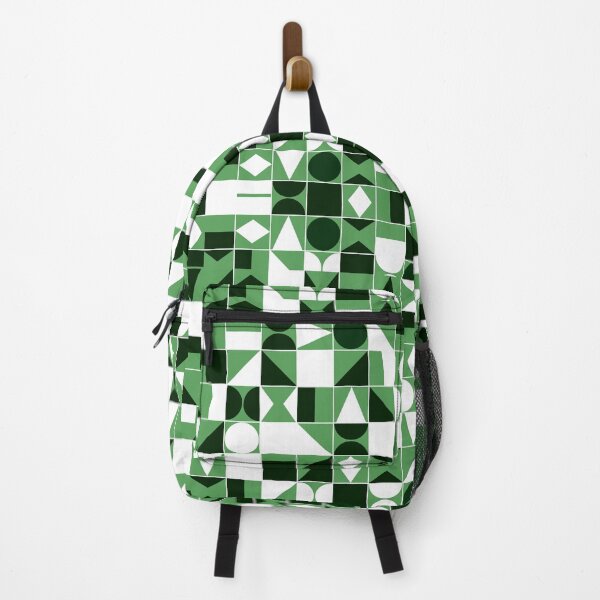 Item preview, Green Abstract Geometric Shapes Grid designed and sold by OneThreeSix.