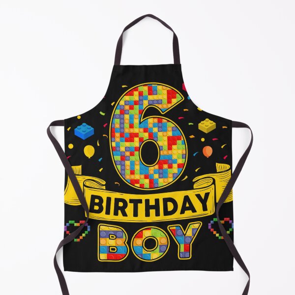 Item preview, 6th Birthday Boy Shirt - Colorful Building Blocks Birthday T-Shirt | Birthday Number Series designed and sold by GreatLion1017.