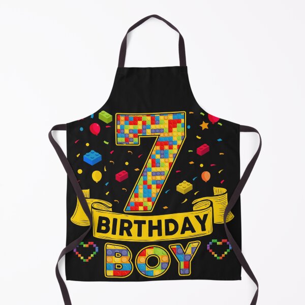 Item preview, 7th Birthday Boy Shirt - Colorful Building Blocks Birthday T-Shirt | Birthday Number Series designed and sold by GreatLion1017.