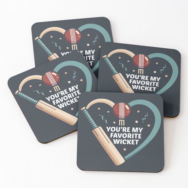 Item preview, You’re My Favorite Wicket 1 – Cricket Valentine Heart Bat & Ball Cute Gift designed and sold by InkoraLab.