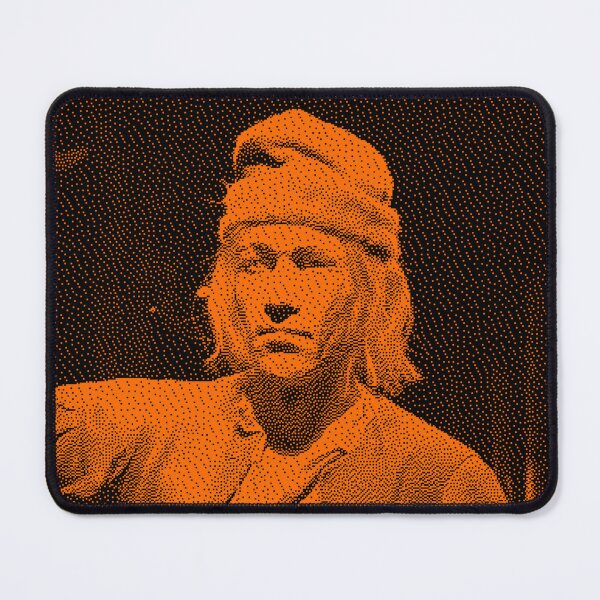 Item preview, Dithered Retro Portrait in Orange and Black designed and sold by REPTISLAV.