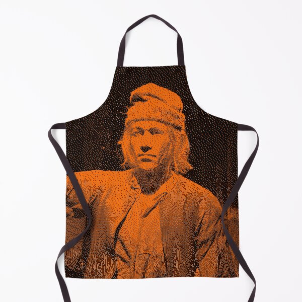 Item preview, Dithered Retro Portrait in Orange and Black designed and sold by REPTISLAV.