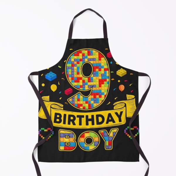 Item preview, 9th Birthday Boy Shirt - Colorful Building Blocks Birthday T-Shirt | Birthday Number Series designed and sold by GreatLion1017.