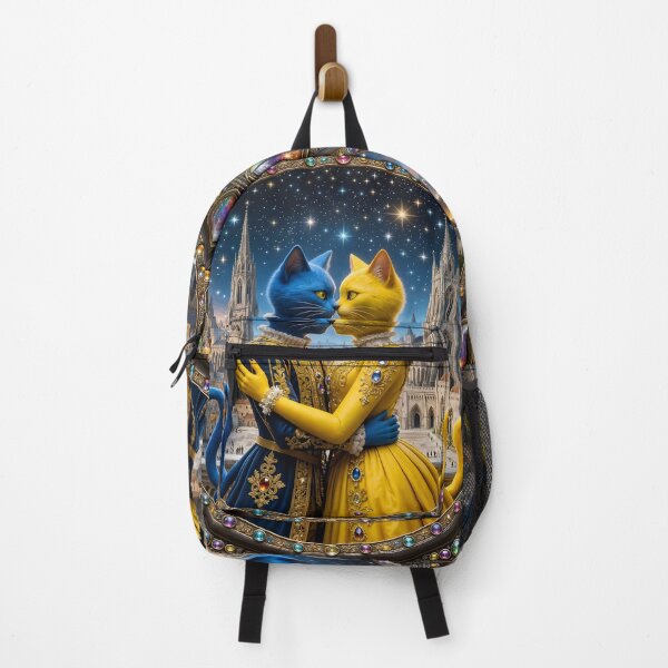 Item preview, Blue and Gold: Cats in Love designed and sold by KunstGeist.