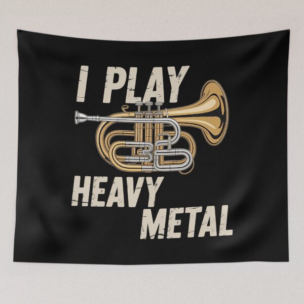 Item preview, I Play Heavy Metal - Tuba Player Marching Band Tubist designed and sold by LittleBO5.