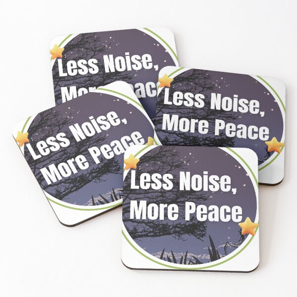 Item preview, Less Noise, More Peace – Minimalist Calm Quote Design designed and sold by ArtistryByMeem .
