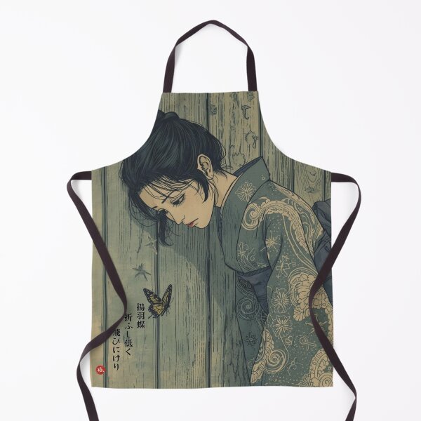 Item preview, SWALLOWTAIL BUTTERFLY - Agehacho Zen Poetry by Akutagawa Japanese Kanji Art designed and sold by KanjiShokunin.