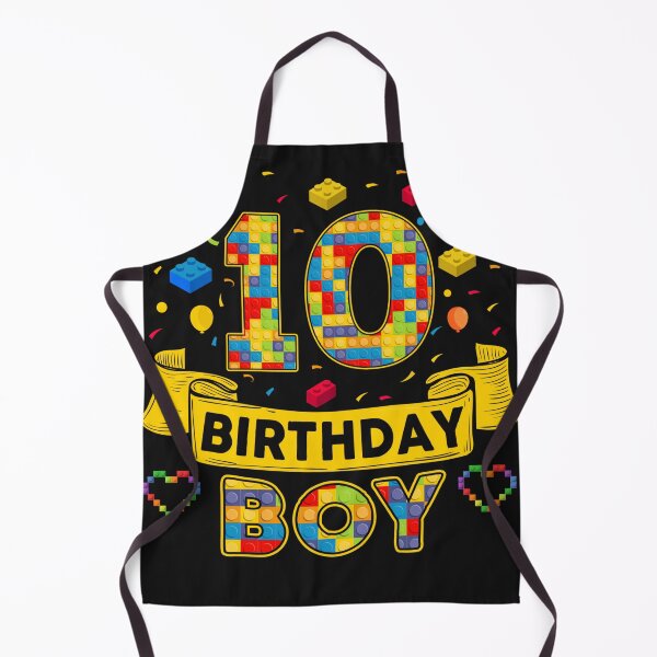 Item preview, 10th Birthday Boy Shirt - Colorful Building Blocks Birthday T-Shirt | Birthday Number Series designed and sold by GreatLion1017.